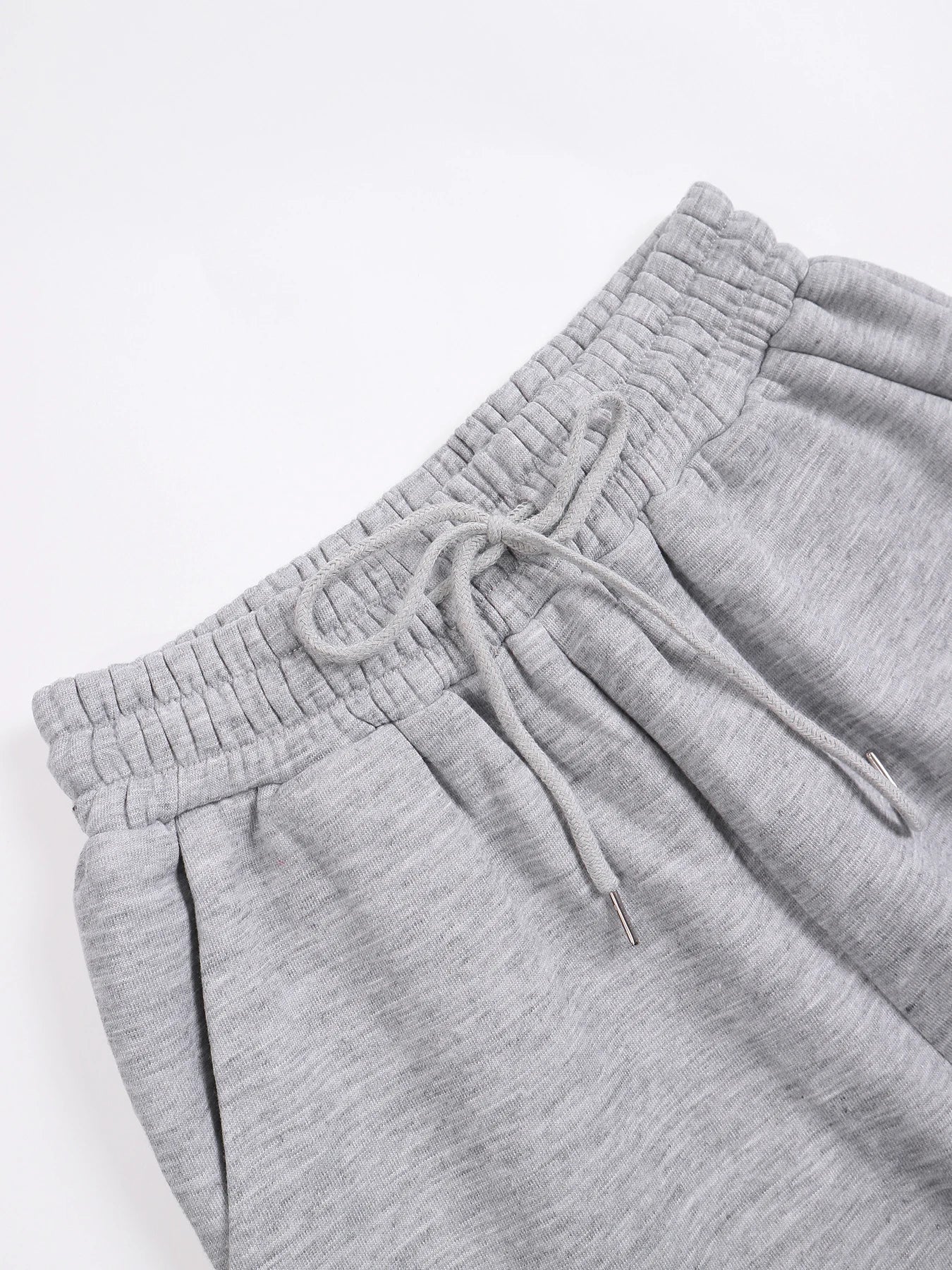 Women's Solid Thermal Lined Pants, Casual Comfy Side Pocket Drawstring Trousers for Winter, Women's Bottoms for Sport Daily Wear